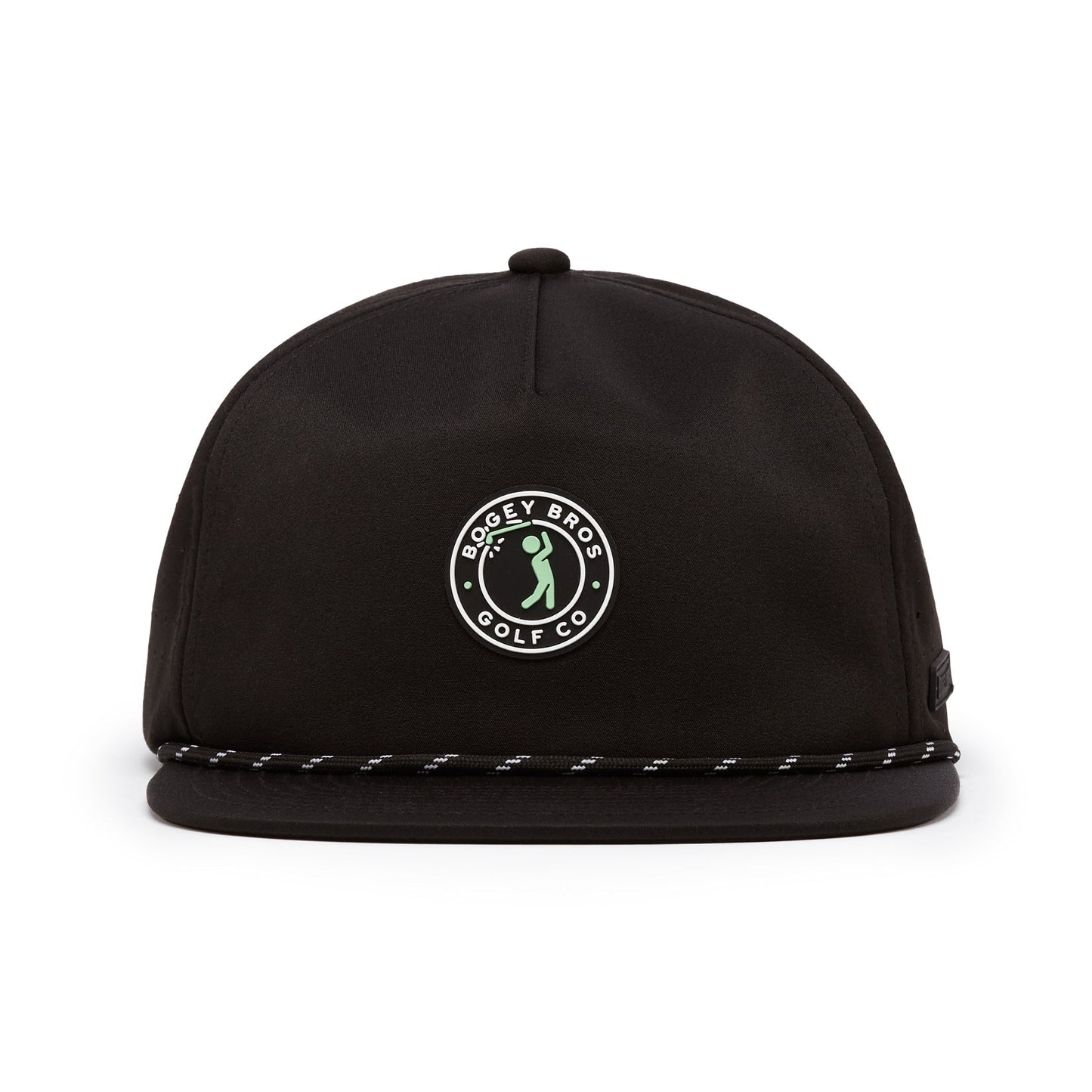 Bogeyman Stamp Black - Unstructured Flat Bill Hat - Snapback