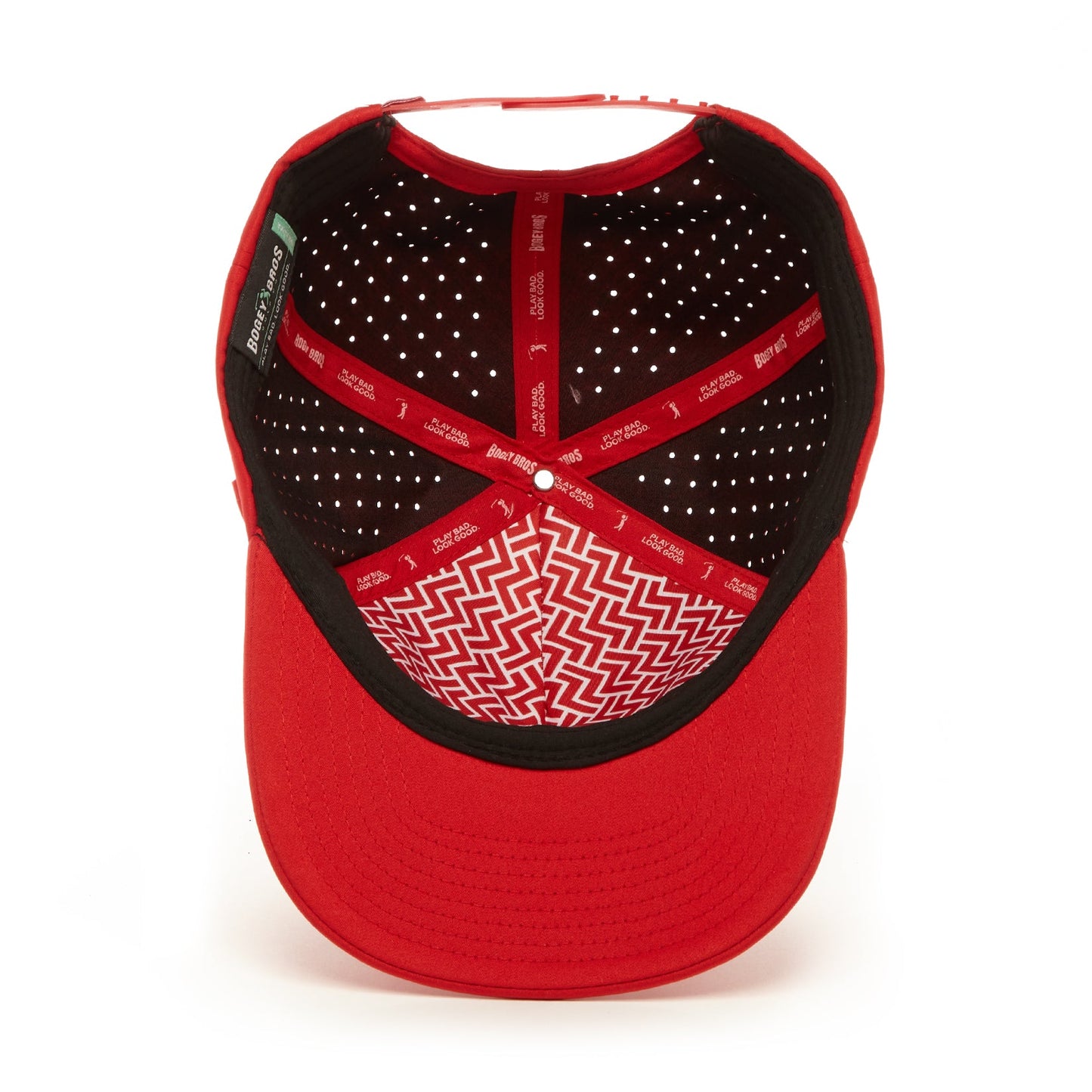 Bogeyman Red - Performance Golf Hat - Snapback