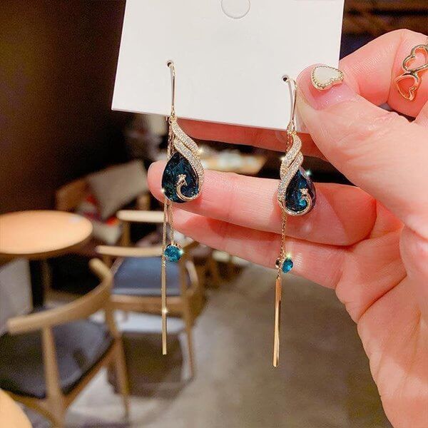 🔥Beautiful peacock earrings