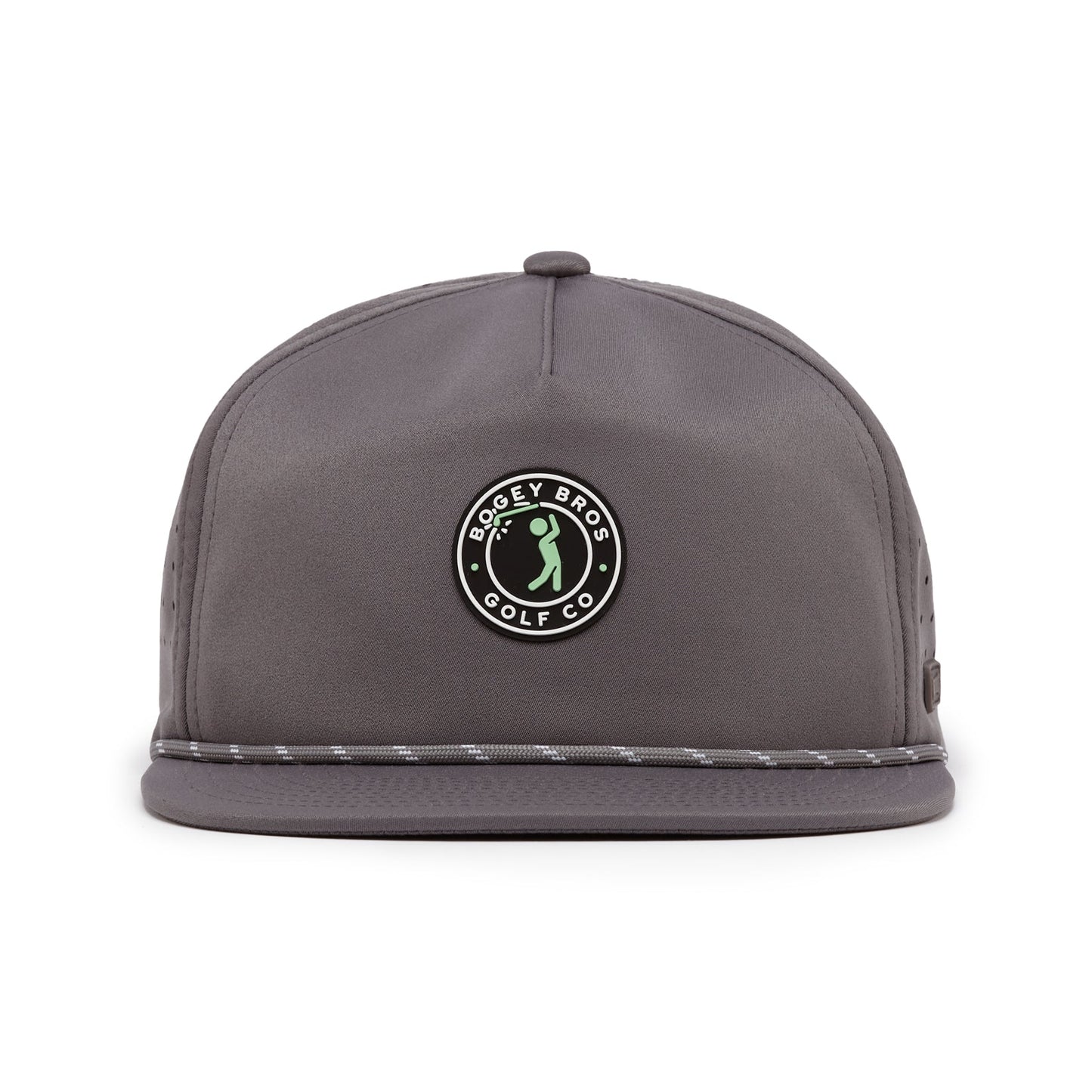 Bogeyman Stamp Charcoal - Unstructured Flat Bill Hat - Snapback