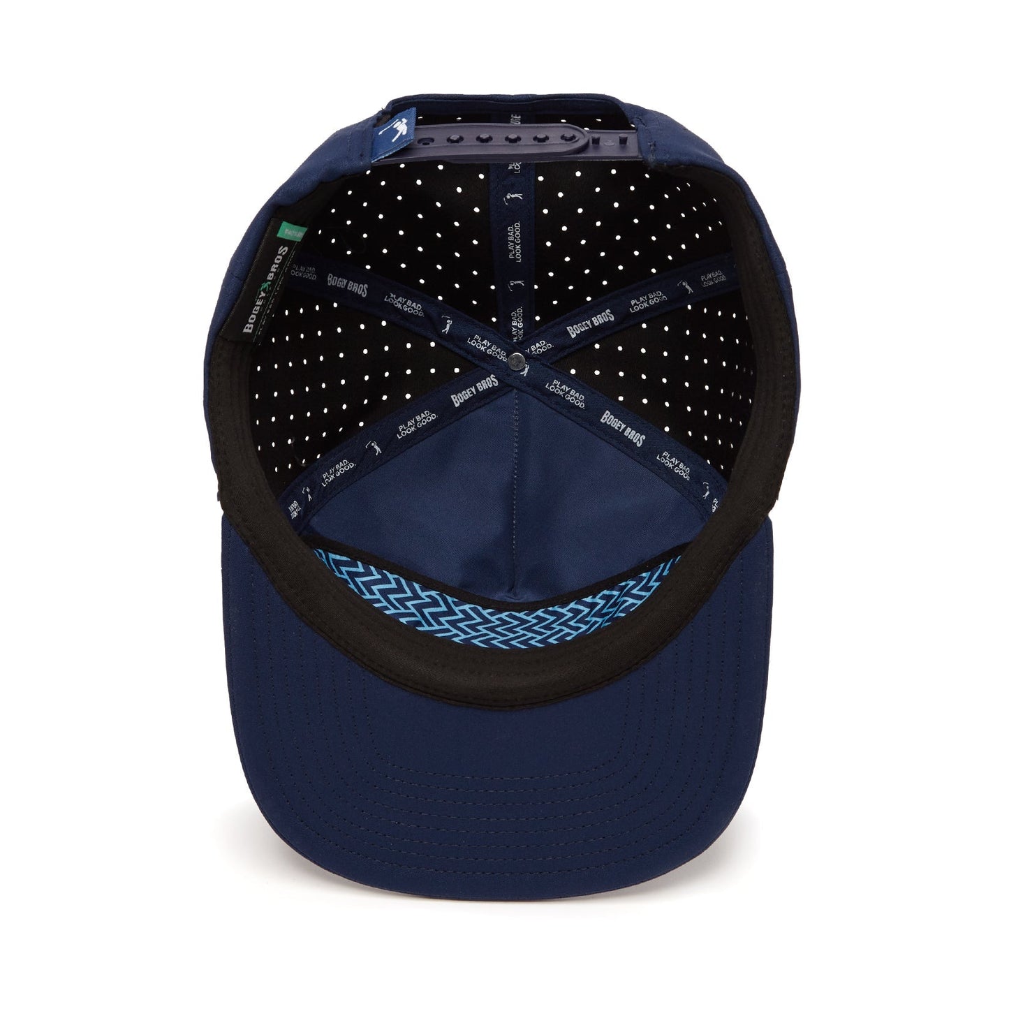 Bogeyman Stamp Navy - Unstructured Flat Bill Hat - Snapback