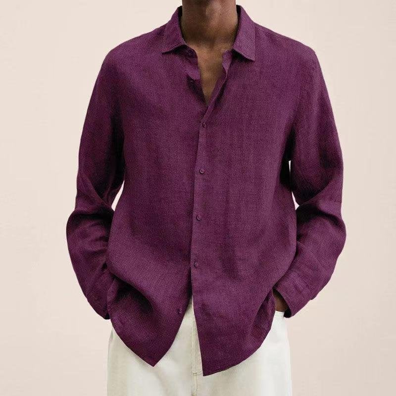 Men's Linen Long Sleeve Shirt